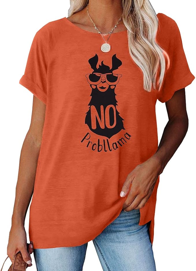 NIUBIA Women's T Shirts Summer Tops Simple Heart Graphic Shirts Sayings Short - Image 2