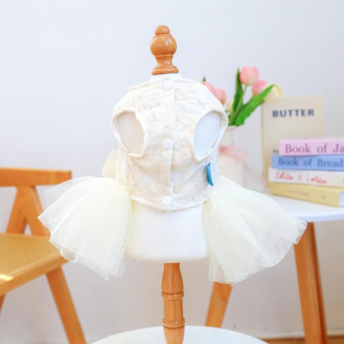 Fashion Sweet Puppy Dog Blingbling Princess Skirt Pet Dog Lace Cake Camisole - Image 2