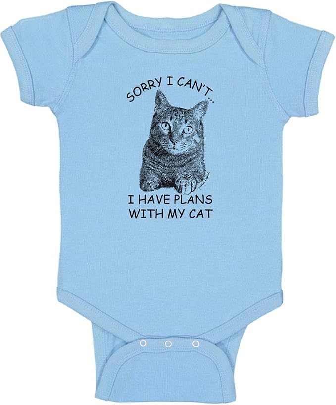 Indigo Legend Funny Cat Baby Bodysuit – Artist-Designed Print, USA-Hand by Indigo+Legend