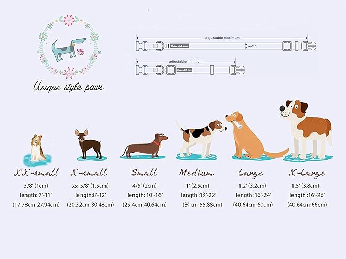 Unique style paws Christmas Dog Collar Metal Buckle Christmas Tree Puppy Collar - Image 6