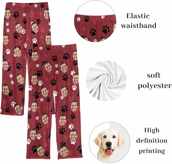 Custom Couple Pajama Pants Sock - Image 5