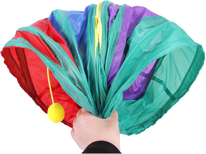 32Pcs Cat Toys Kitten Interactive Pet Toys Assortments, Foldable Rainbow Tunnel - Image 9