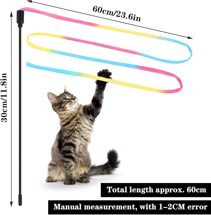 Cat Wand Rainbow Toy - Image 3