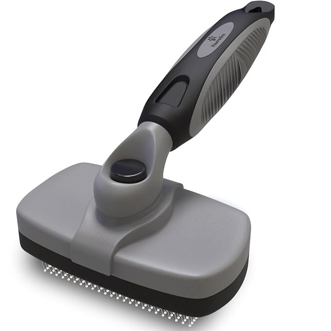 Deshedding Dog Brush for Shedding – Self Clean Cat Brush Deshedding & Grooming by Pawradise