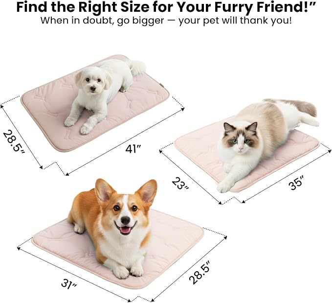 Pet Cooling Mat, Soft Breathable, Portable & Durable Pet Mat - Image 3