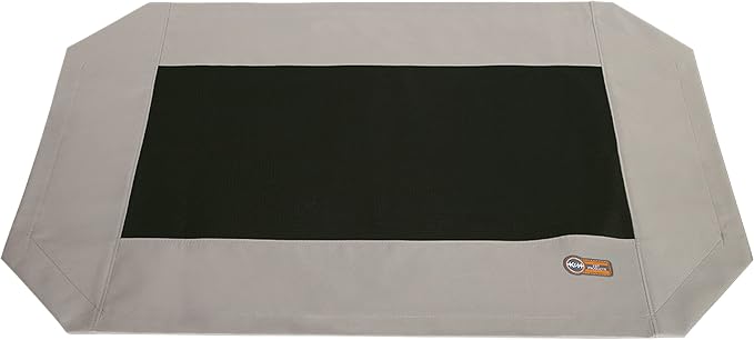 K&H Pet Products Original Pet Cot Replacement Cover Taupe/Black Medium 32 X 25 by KHPetProducts