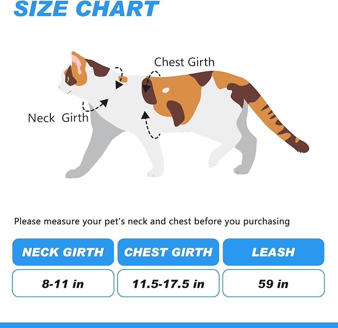 Cat Harness and Leash Set with Airtag Holder - Image 2