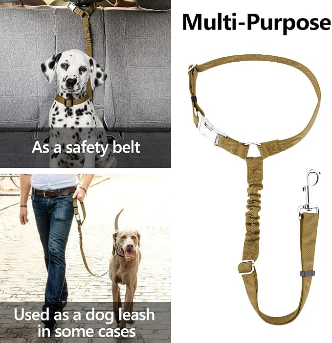 Plutus Pet Dog Seat Belt for Car Headrest, Reflective and Adjustable Restraint - Image 6