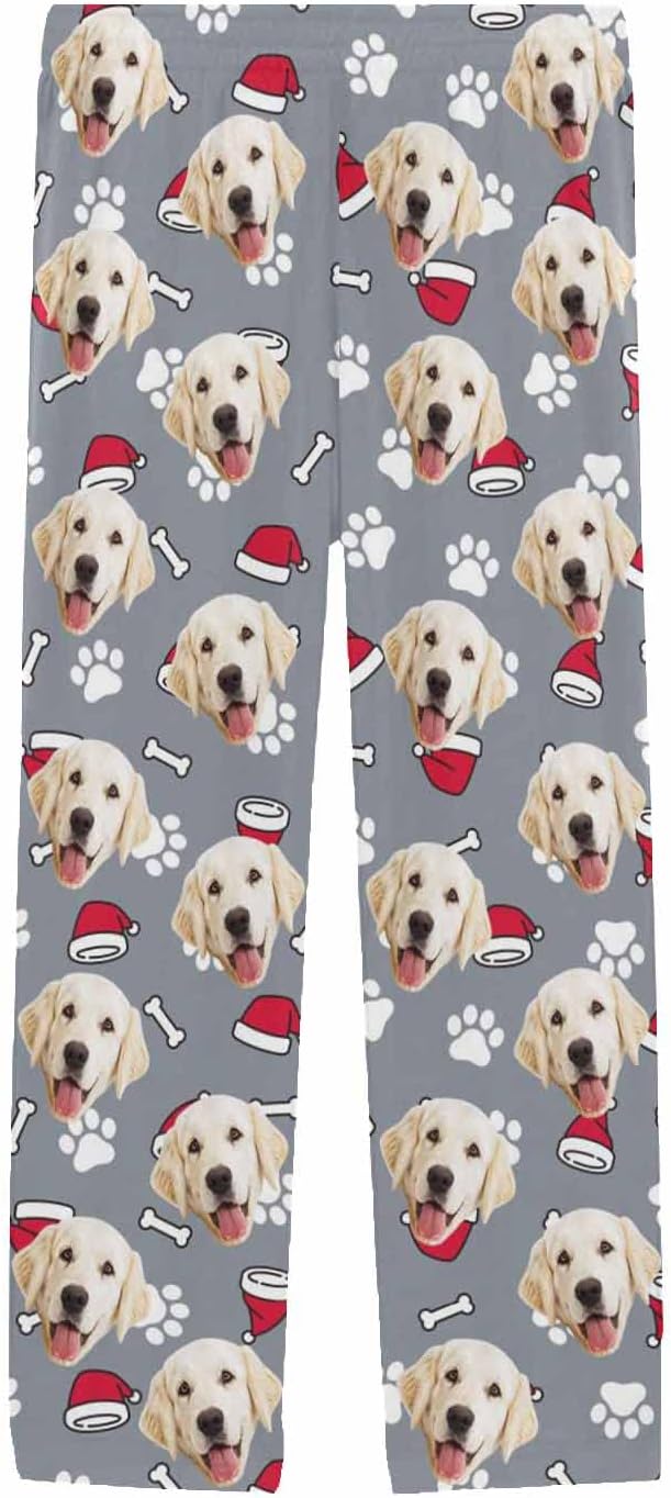MyPupSocks Custom Pet Face Pajamas Pants Photo Pajama Bottoms - Image 3