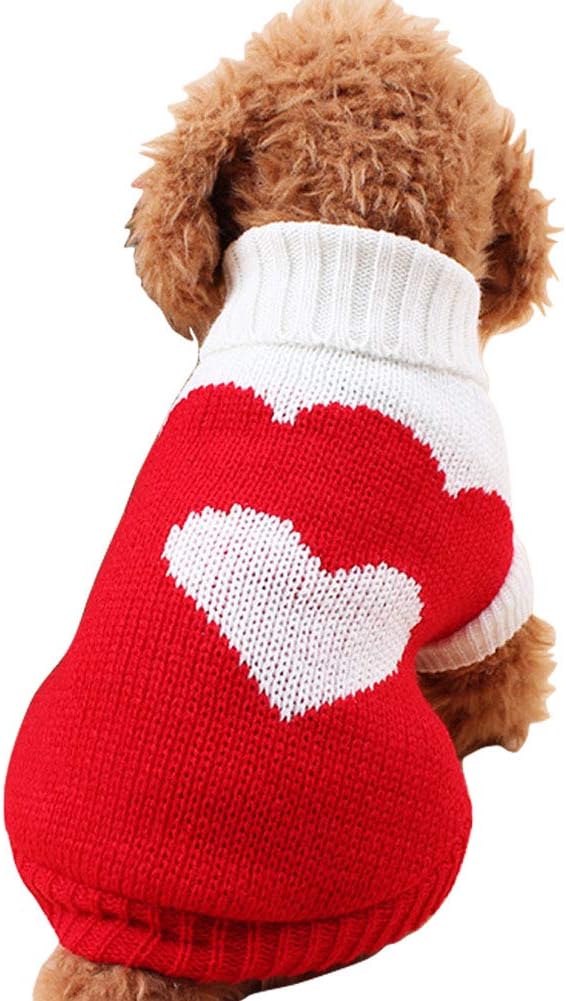 CHBORCHICEN Pet Dog Sweaters Classic Knitwear Turtleneck Winter Warm Puppy by CHBORCHICEN