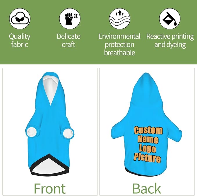 Custom Sweatshirt for Small Pet Cat Puppy Dogs Cold Weather Clothes Sweatshirt - Image 6