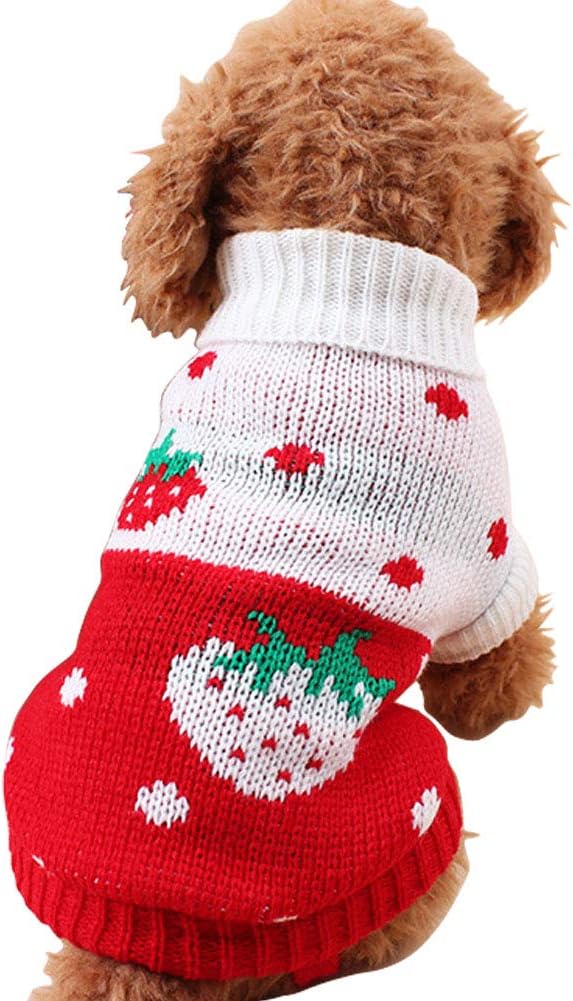 CHBORCHICEN Pet Dog Sweaters Classic Knitwear Turtleneck Winter Warm Puppy by CHBORCHICEN