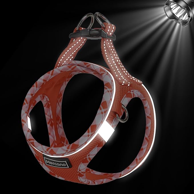 Mercano Soft Mesh Dog Harness and Leash Set, No-Chock Step-in Reflective - Image 6