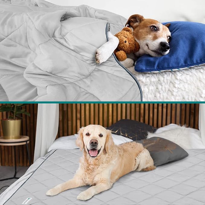 PetAmi Premium Cooling Dog Blanket | Lightweight Fluffy Pet Throw Blanket Bed - Image 2
