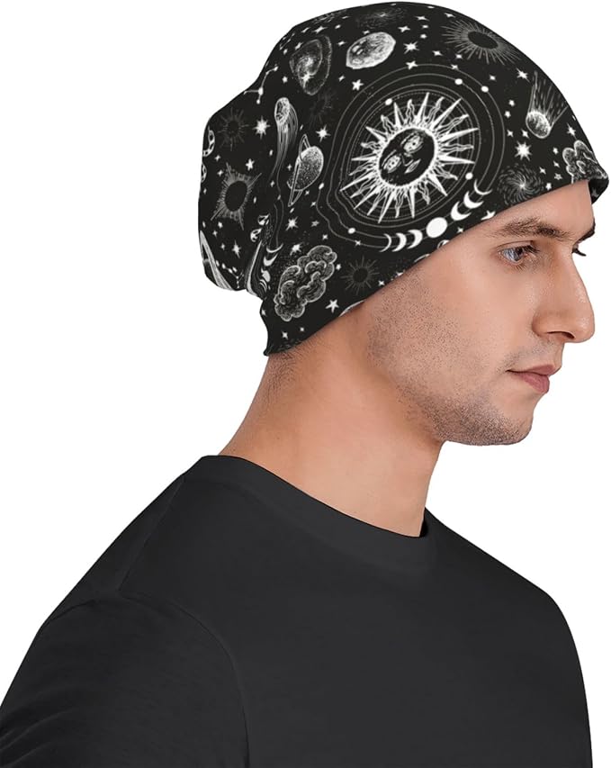 Beanie Hat Skull Cap Chemo Hat Slouchy Cap Headwear Stretch Knitted Hats - Image 9