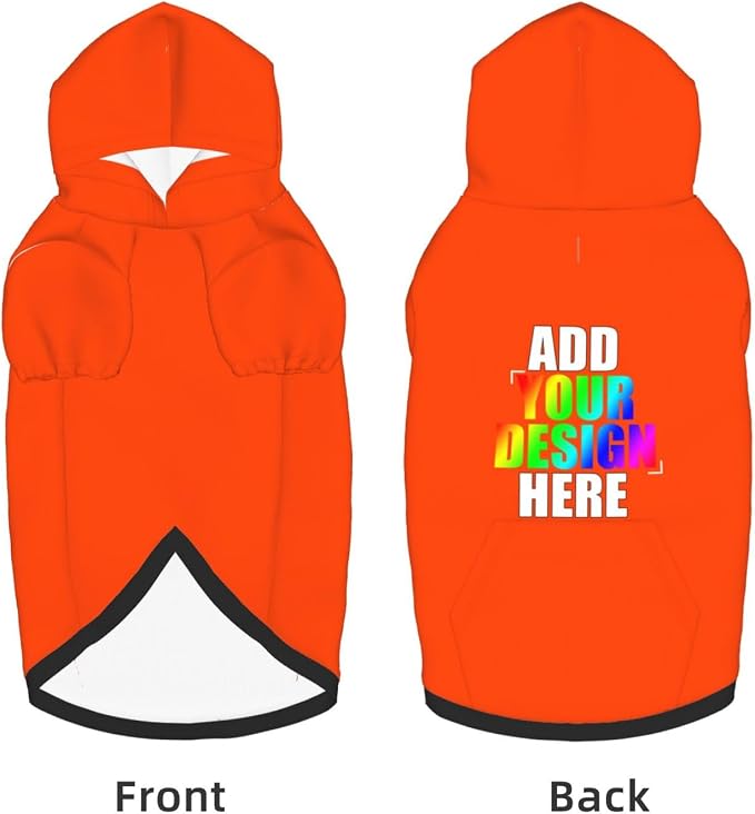 Custom Dog Hoodie with Text Photo, Personalized Pet Clothes Sweatshirt - Image 5