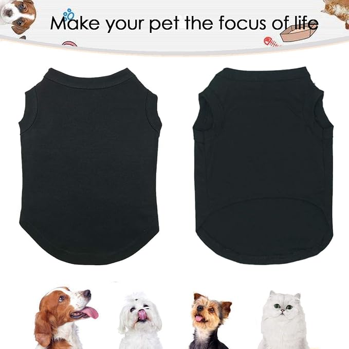 Dog Shirts Pet Clothes Blank Clothing, Doggy Soft and Breathable Apparel Outfits - Image 4
