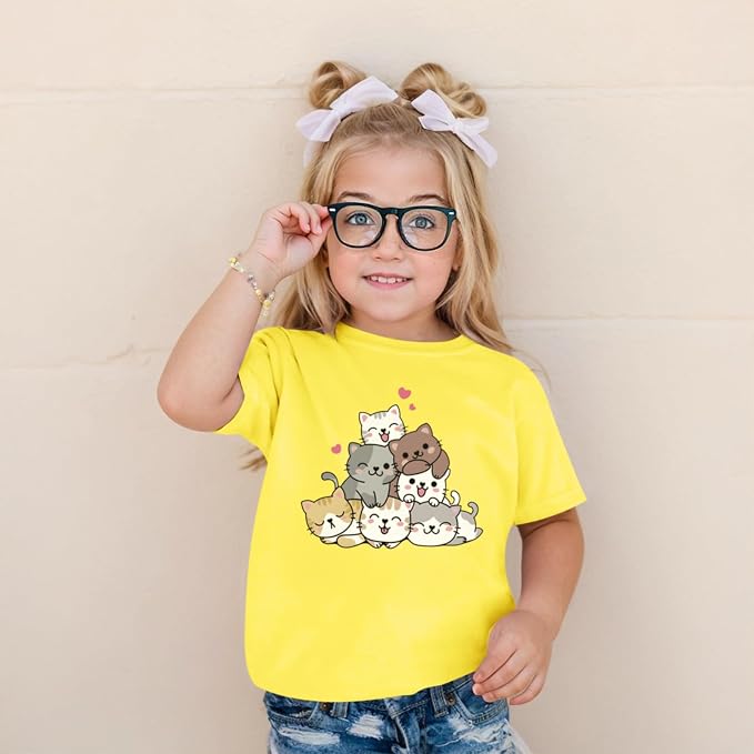 KEEVICI Cute Cartoon Cat Shirts - Image 4