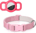 Dynmeow AirTag Cat Collar Holder, Hot-Pink & Soft Cotton Pet Collar Bundle by Dynmeow