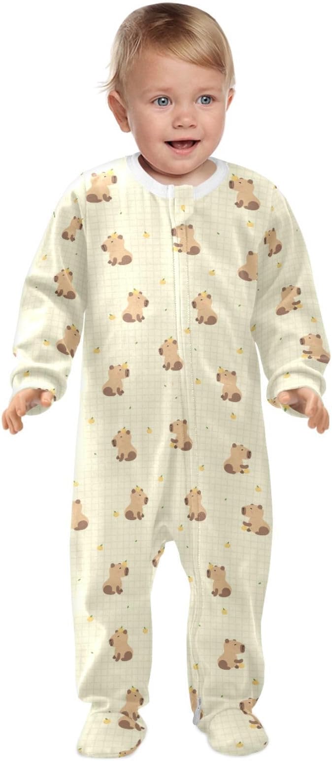 Baby Sleepers For Girl Boys Newborn Baby Play One-Piece Footies For 0-24 Months - Image 2