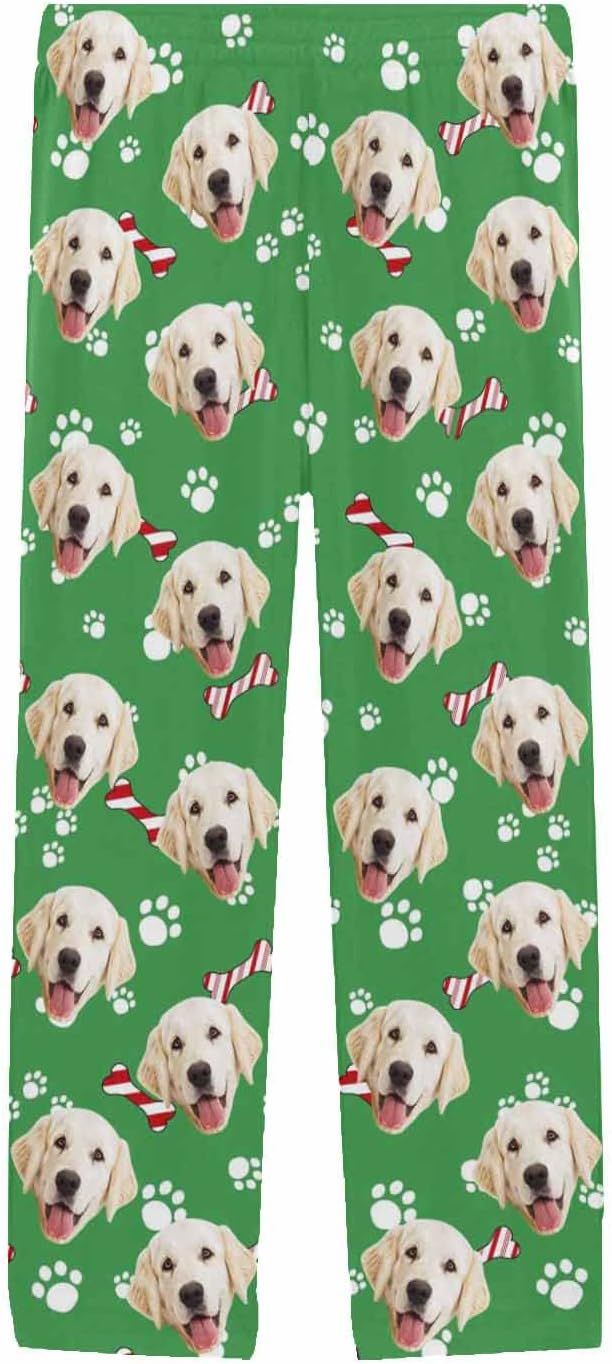 MyPupSocks Custom Pet Face Pajamas Pants Photo Pajama Bottoms - Image 3
