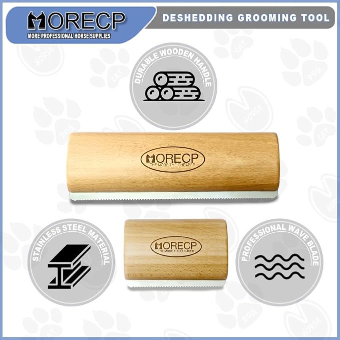 Deshedding Grooming Tool for Horses, Dogs & Cats, Horses Brush Durable Curry - Image 3