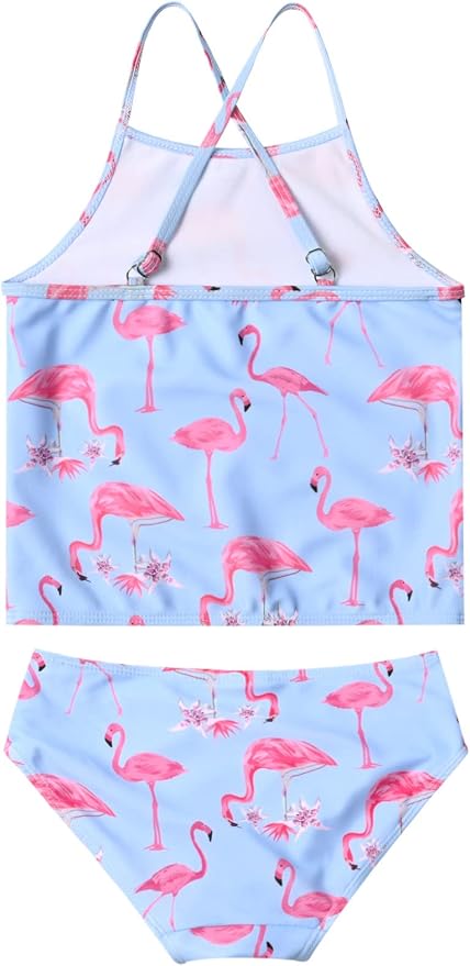 Jxstar Girls 2-Piece Bathing Suit Unicorn Swimsuits Swimwear Tankini - Image 2