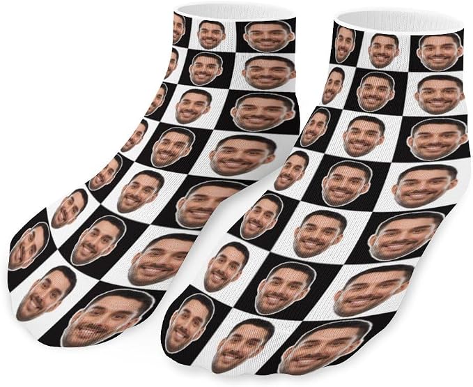 Personalized Ankle Socks with Face Custom Photo Socks Low Cut Ankle Socks by Unknown