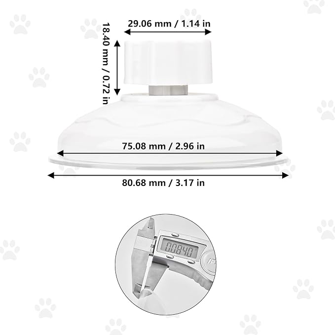 AccEncyc Thick Suction Cup Cat Perches 4Pcs Cat Hammock Replacement Screw - Image 2