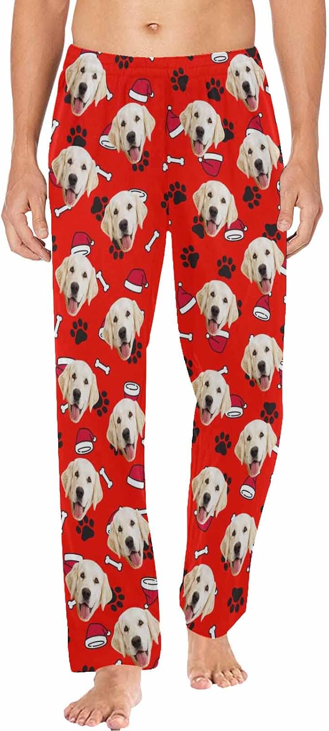 MyPupSocks Custom Pet Face Pajamas Pants Photo Pajama Bottoms by MyPupSocks