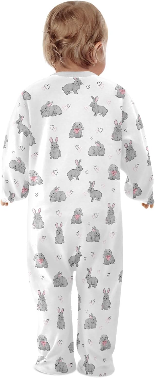 Baby Sleepers For Girl Boys Newborn Baby Play One-Piece Footies For 0-24 Months - Image 4