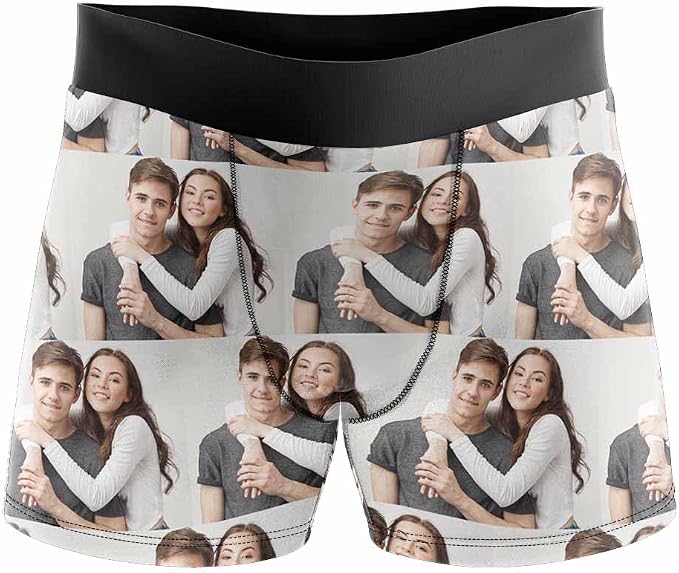 M YESCUSTOM Custom Faces Funny Short Briefs Gift by MYESCUSTOM