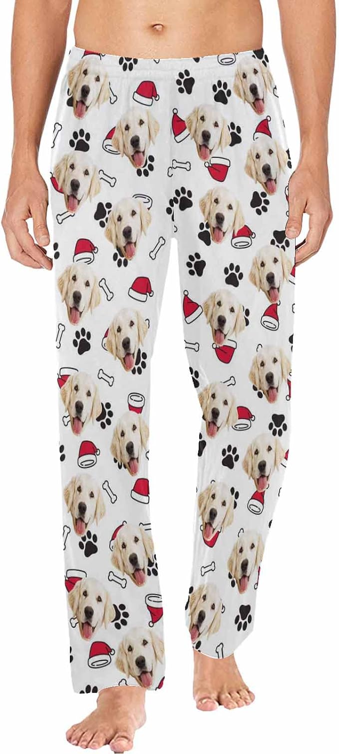 MyPupSocks Custom Pet Face Pajamas Pants Photo Pajama Bottoms by MyPupSocks