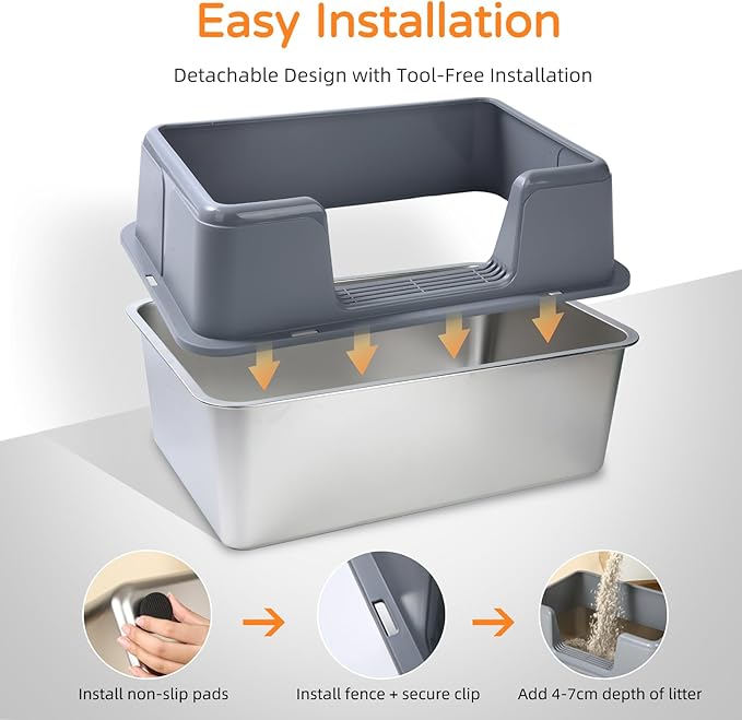 Stainless Steel Cat Litter Box - Image 6