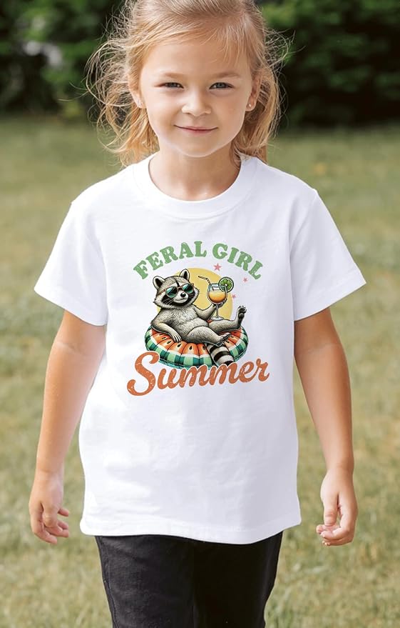 Kids Toddler Little Boys Girls T-Shirt Short Sleeve Funny Animals Graphic - Image 7