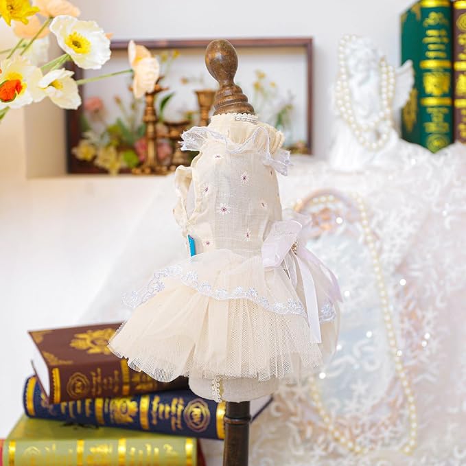 Fashion Sweet Puppy Dog Blingbling Princess Skirt Pet Dog Lace Cake Camisole - Image 3