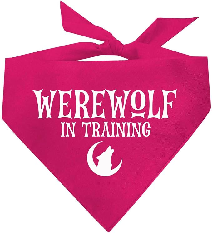Werewolf in Training Costume Halloween Dog Bandana by TeesTails