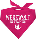Werewolf in Training Costume Halloween Dog Bandana by TeesTails