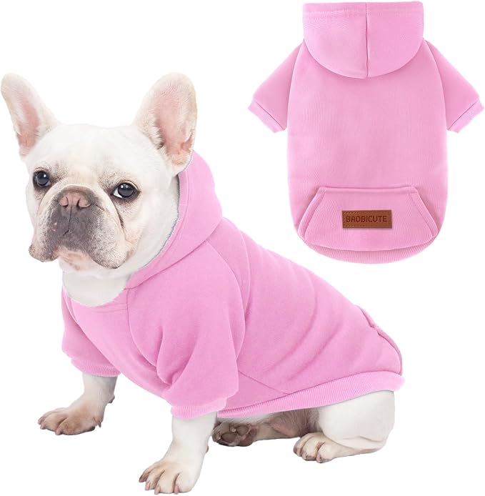 1 Pack Dog Hoodie Warm Hood Dog Sweater Cold Weather Small Dogs Sweatshirt by BAOBICUTE