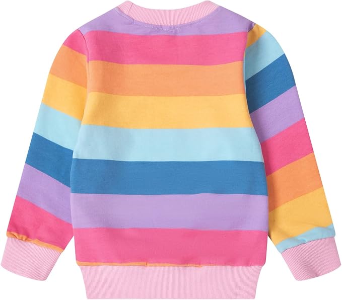 RETSUGO Toddler Baby Girls Sweatshirts Casual Pullover Crewneck Winter Long - Image 3