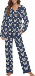 MyPupSocks Custom Face Pajamas for Women Set, Personalized Photo Long Sleepwear by MyPupSocks