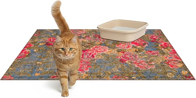 Lovewag Cat Litter Box Mats 2 Pack by Lovewag