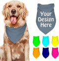 Custom Pet Bandana Add Your Own Picture Image Text Logo Personalized Name Dog by VYXONIA