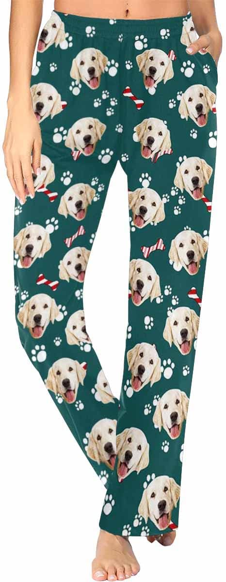 Custom Face Pajamas Pants Personalized Nightwear Bottoms by MyPupSocks