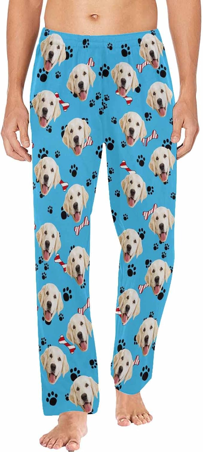 MyPupSocks Custom Pet Face Pajamas Pants Photo Pajama Bottoms by MyPupSocks