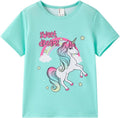 PATPAT Girls Crewneck Short Sleeve Graphic Tees Animal Print Shirts Cute Summer by PATPAT