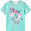 PATPAT Girls Crewneck Short Sleeve Graphic Tees Animal Print Shirts Cute Summer by PATPAT