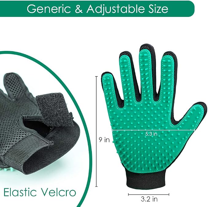 DELOMO Pet Hair Remover Gloves, 255 Tips, Deshedding Glove - Image 7