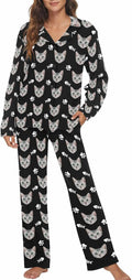 MyPupSocks Custom Face Pajamas for Women Set, Personalized Photo Long Sleepwear by MyPupSocks