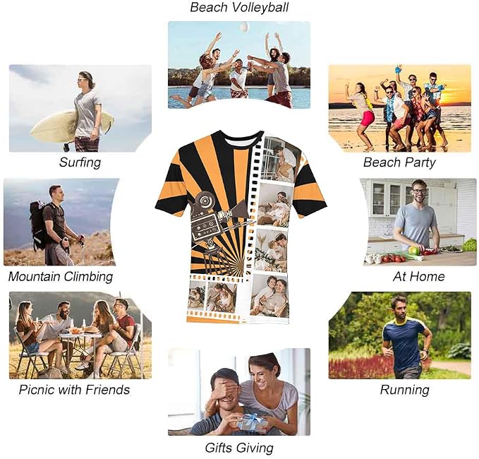 Custom T Shirts with Face Photo Text Pet Shirt - Image 5